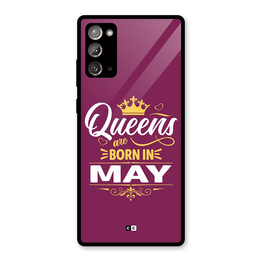May Born Queens Glass Back Case for Galaxy Note 20