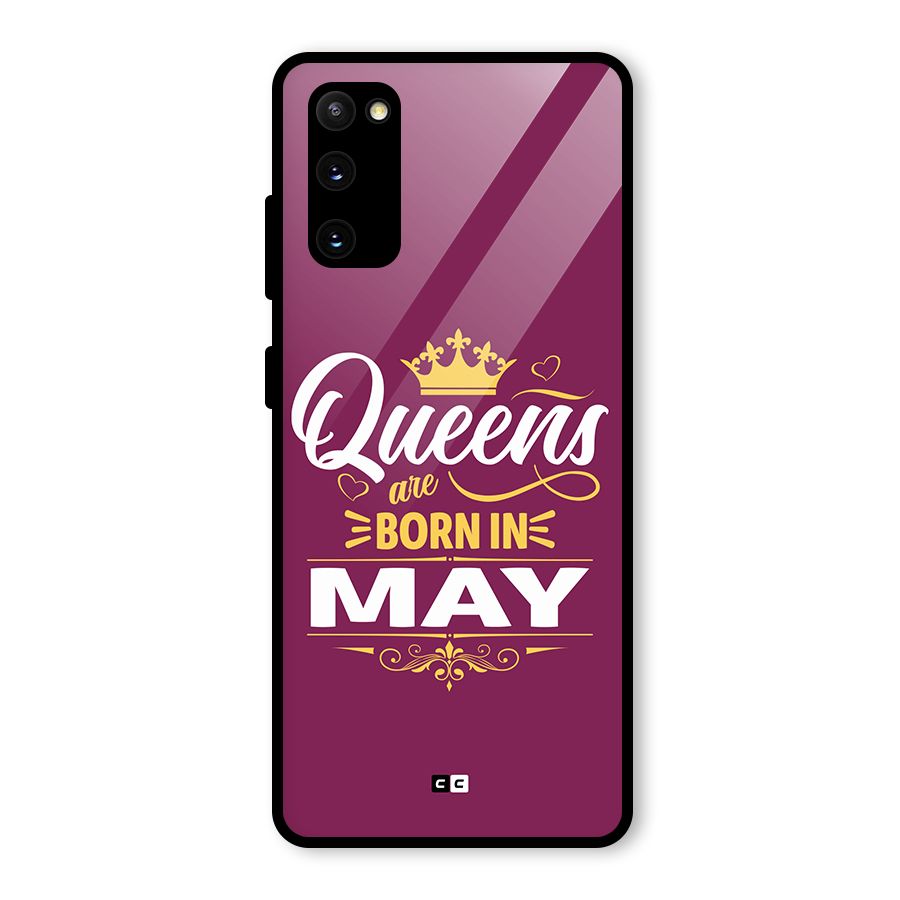 May Born Queens Glass Back Case for Galaxy S20 FE