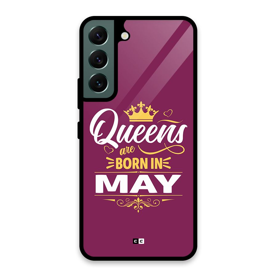 May Born Queens Glass Back Case for Galaxy S22 5G