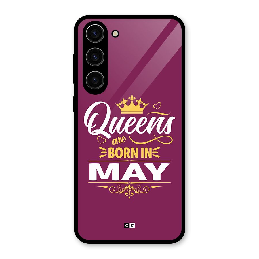 May Born Queens Glass Back Case for Galaxy S23 Plus
