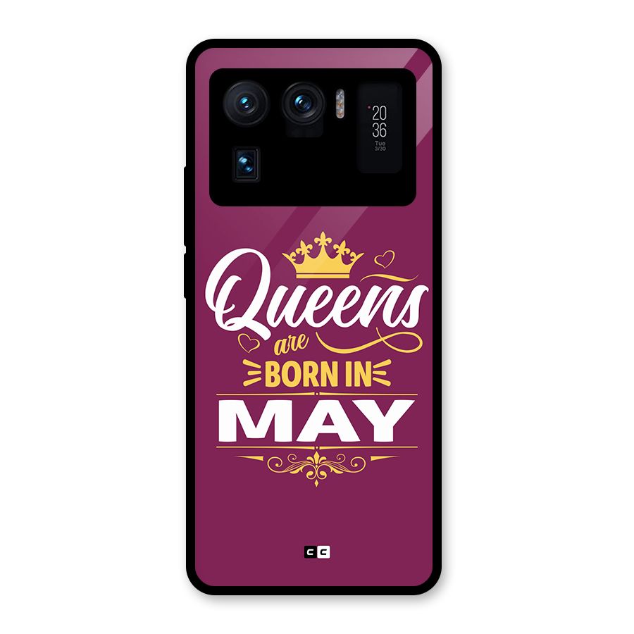 May Born Queens Glass Back Case for Mi 11 Ultra