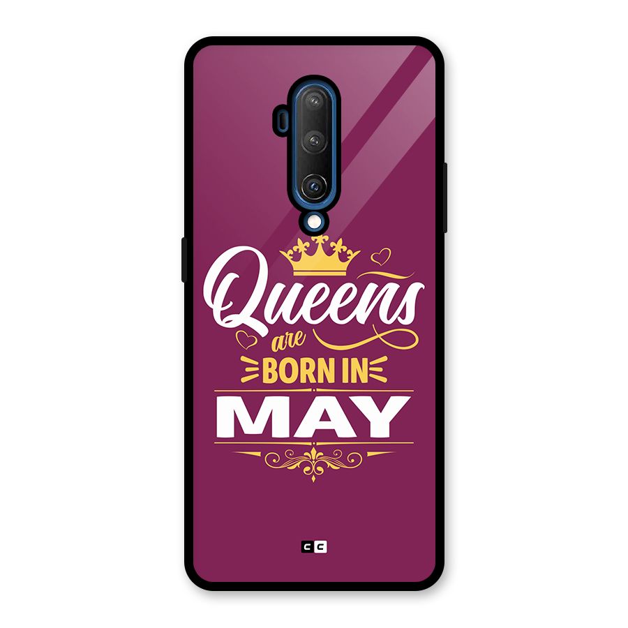 May Born Queens Glass Back Case for OnePlus 7T Pro