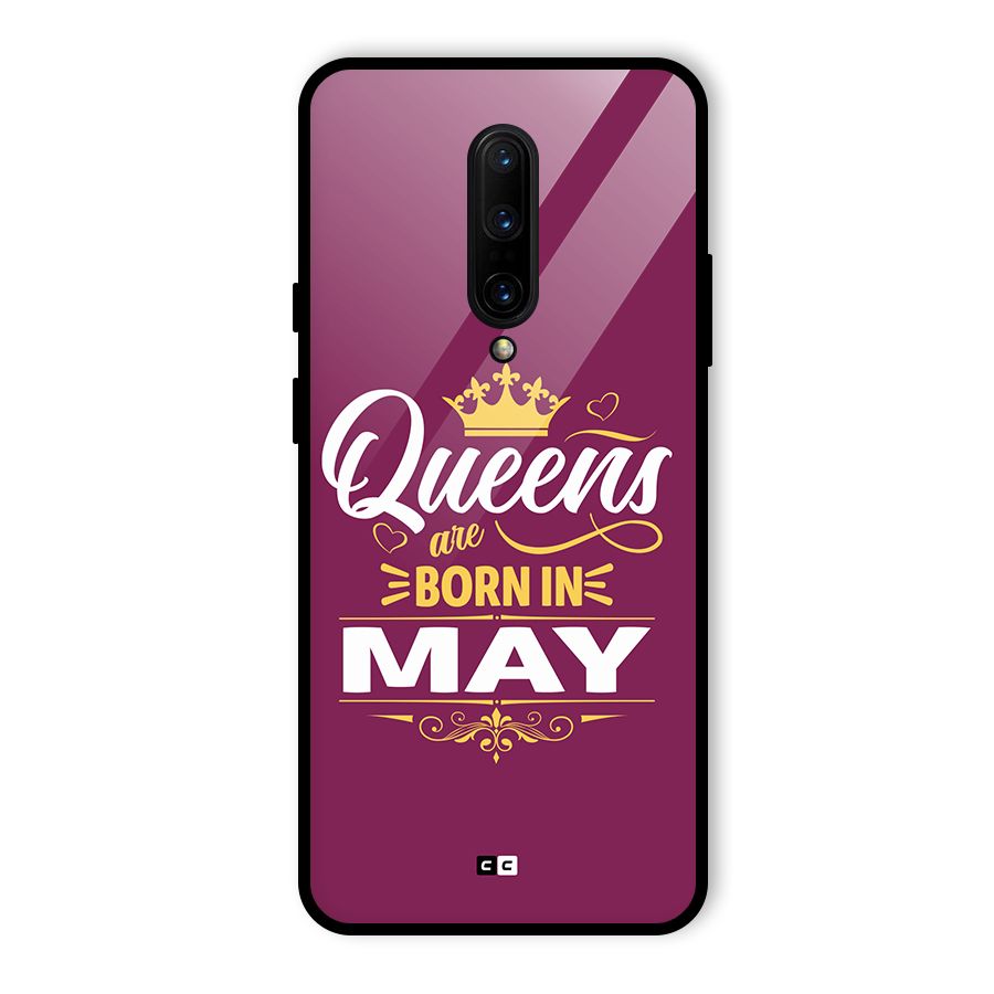 May Born Queens Glass Back Case for OnePlus 7 Pro