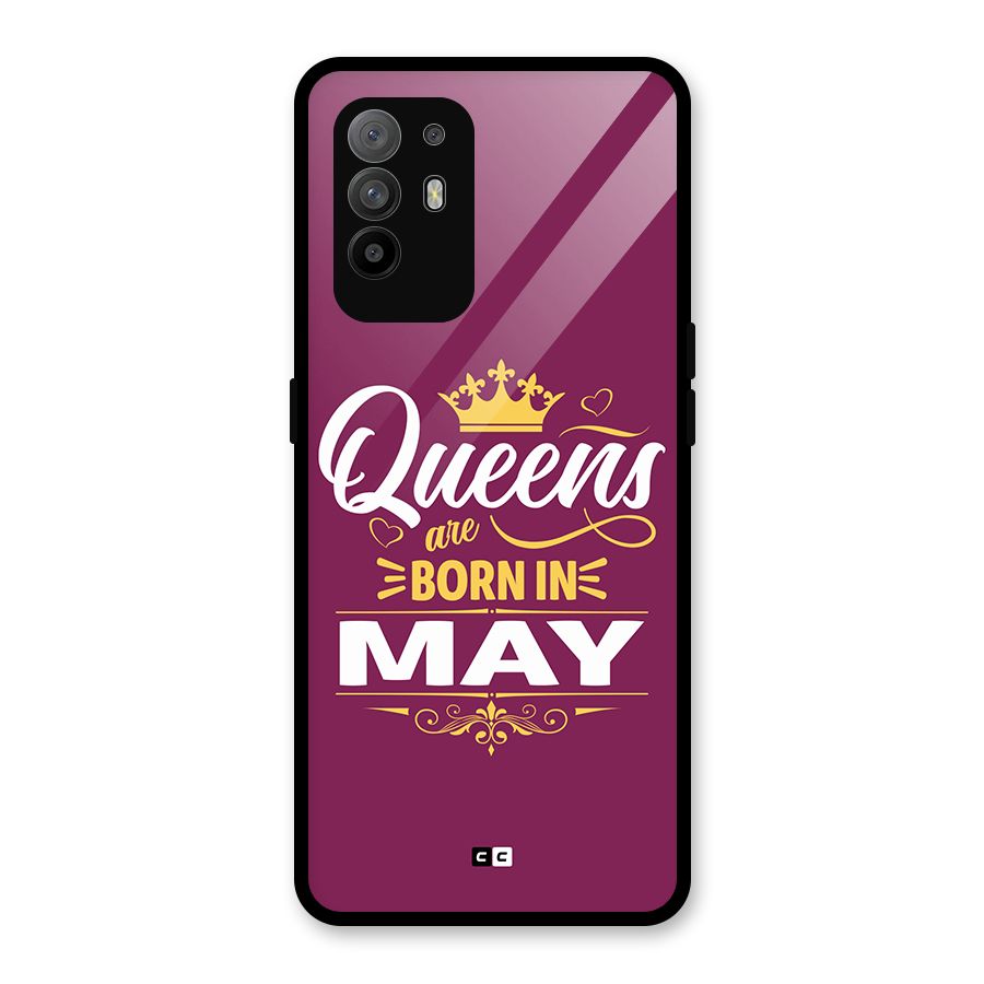 May Born Queens Glass Back Case for Oppo F19 Pro Plus 5G