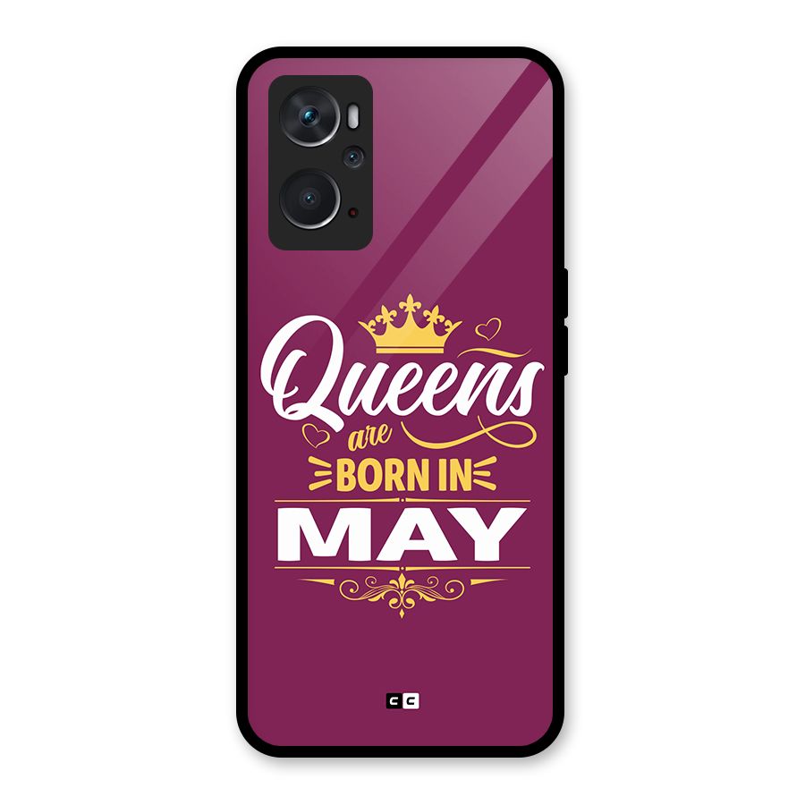 May Born Queens Glass Back Case for Oppo K10 4G