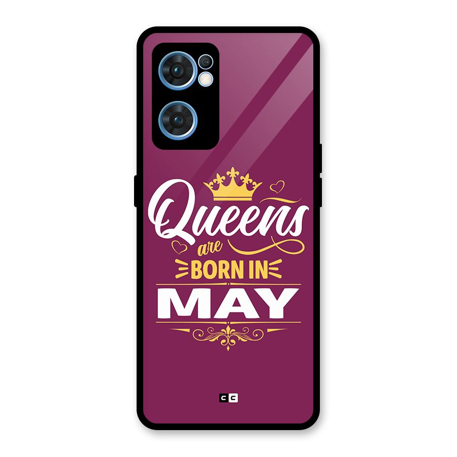 May Born Queens Glass Back Case for Oppo Reno7 5G