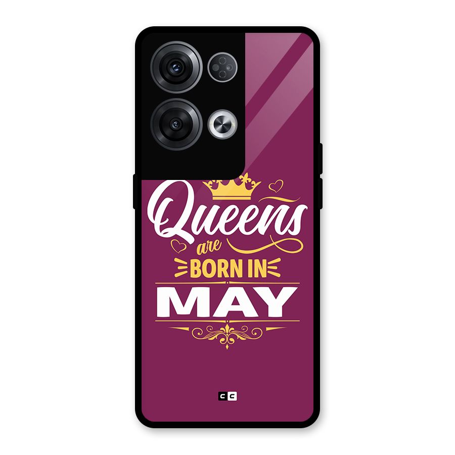 May Born Queens Glass Back Case for Oppo Reno8 Pro 5G