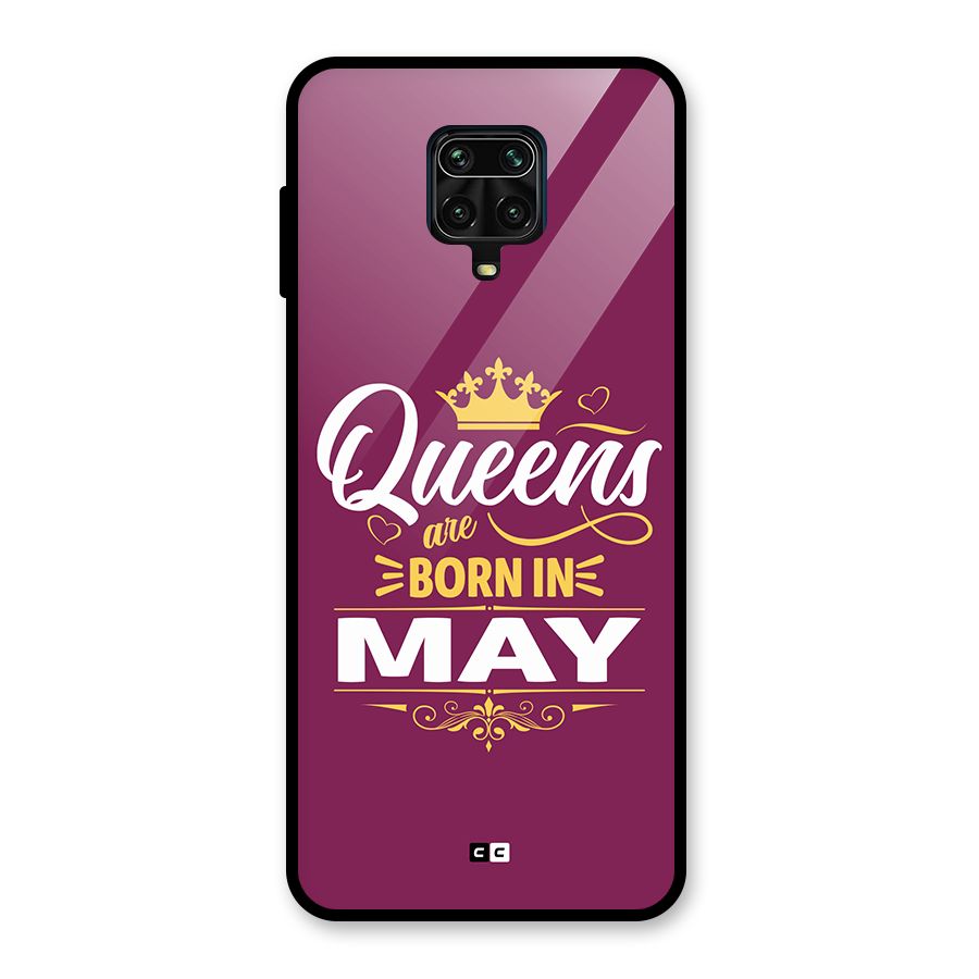 May Born Queens Glass Back Case for Poco M2 Pro