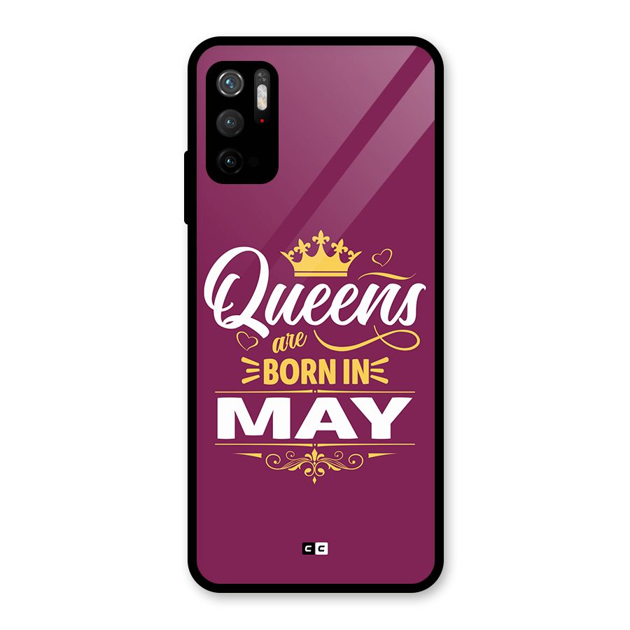 May Born Queens Glass Back Case for Poco M3 Pro 5G