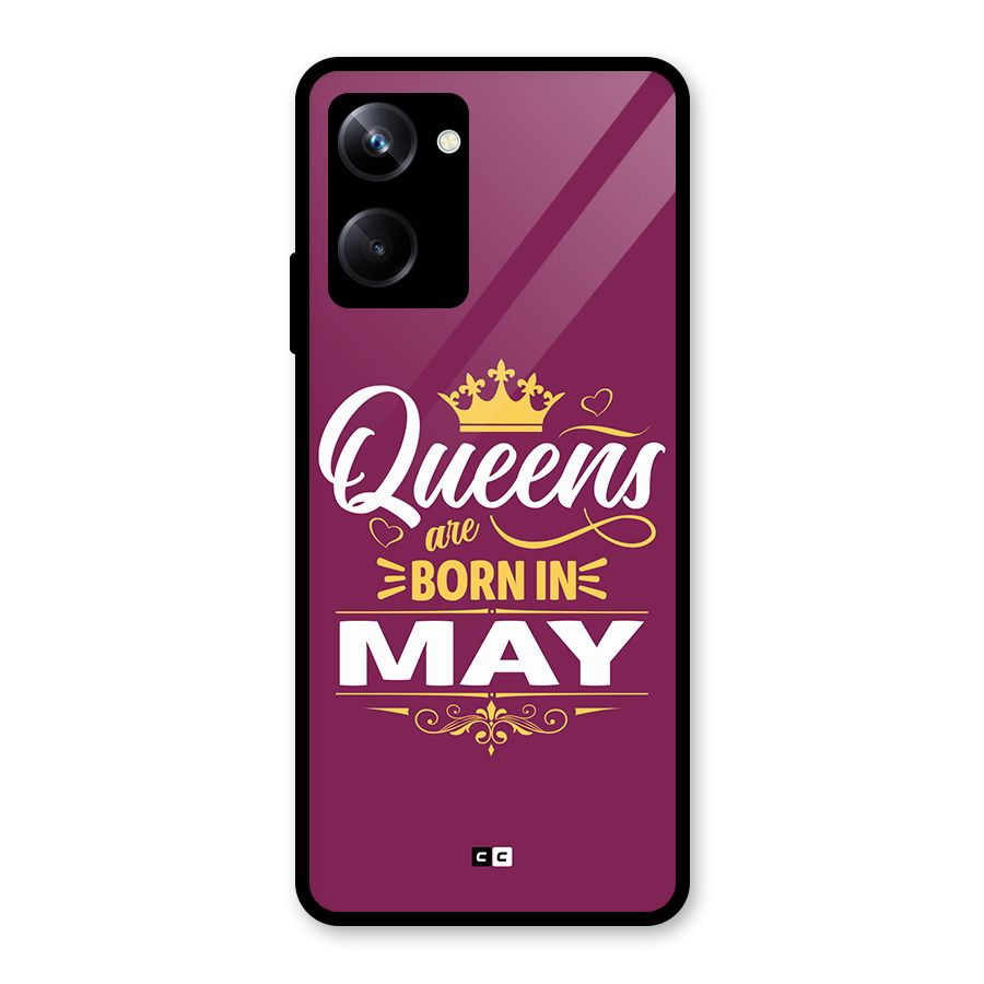 May Born Queens Glass Back Case for Realme 10 Pro