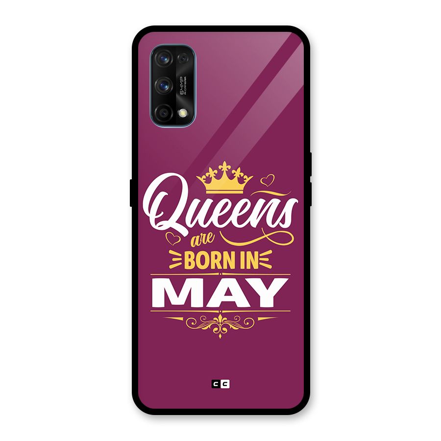 May Born Queens Glass Back Case for Realme 7 Pro