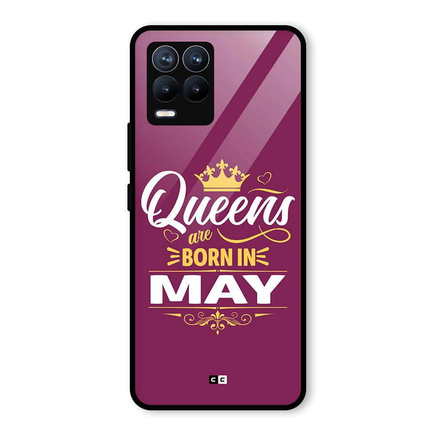 May Born Queens Glass Back Case for Realme 8