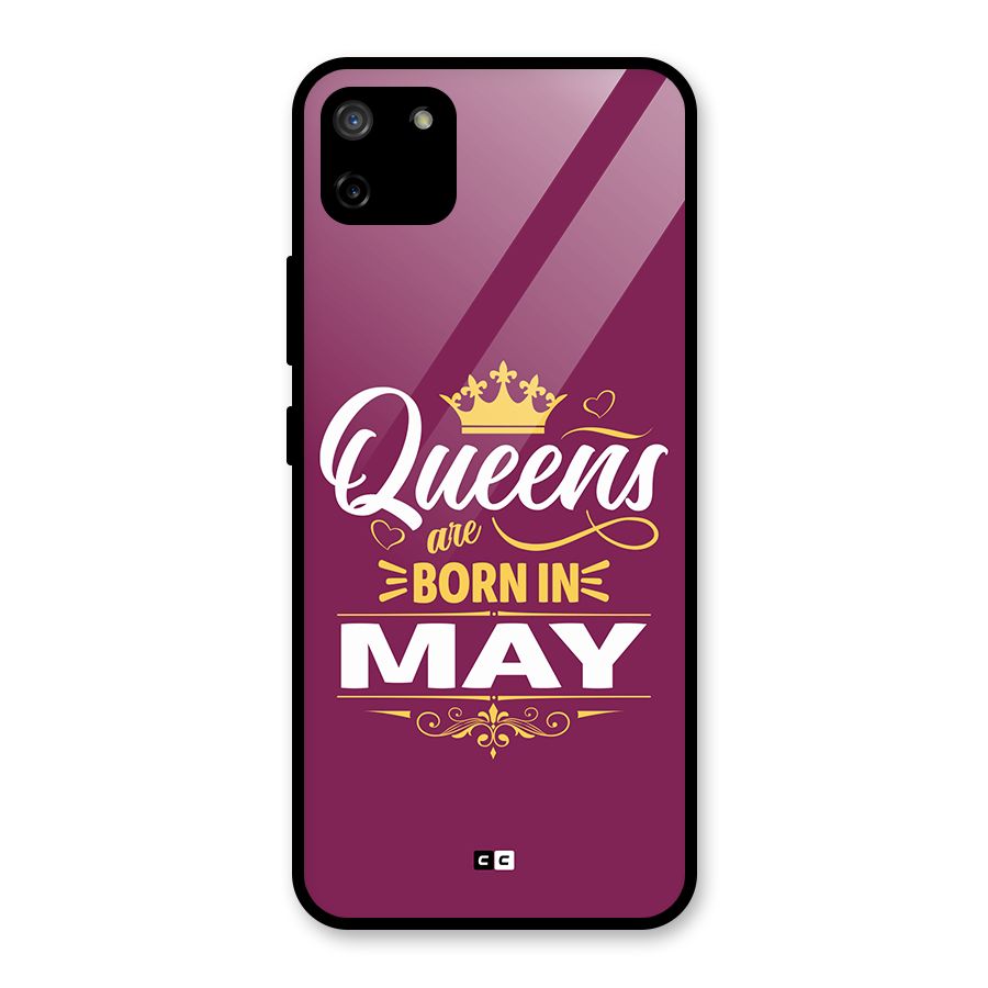May Born Queens Glass Back Case for Realme C11