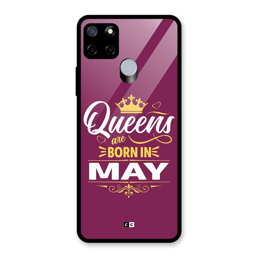 May Born Queens Glass Back Case for Realme C12