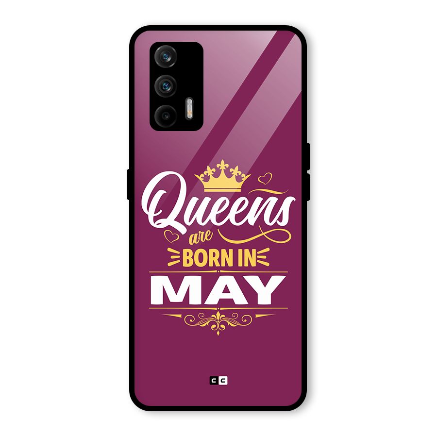 May Born Queens Glass Back Case for Realme GT 5G