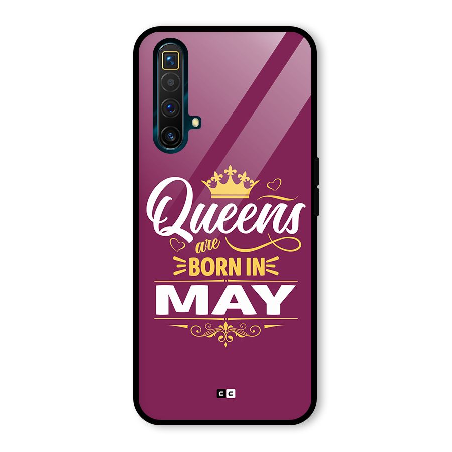 May Born Queens Glass Back Case for Realme X3