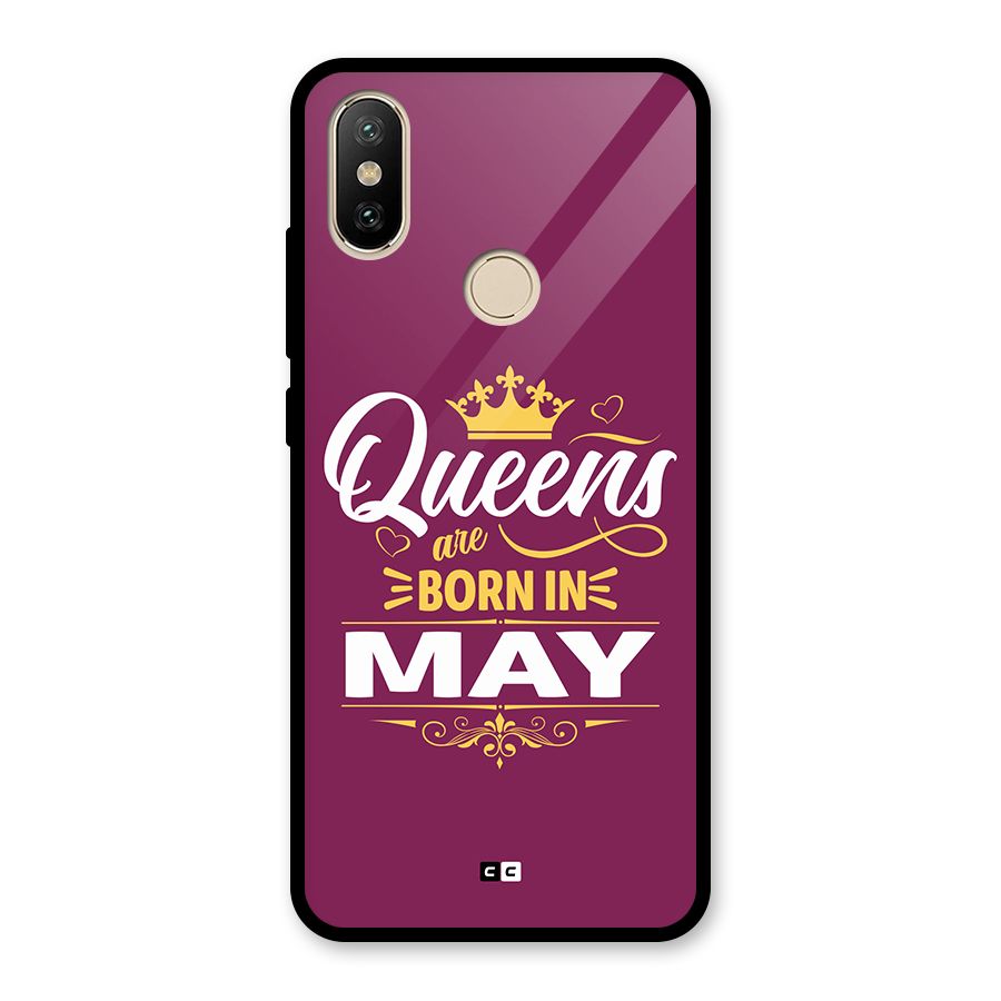 May Born Queens Glass Back Case for Redmi A2