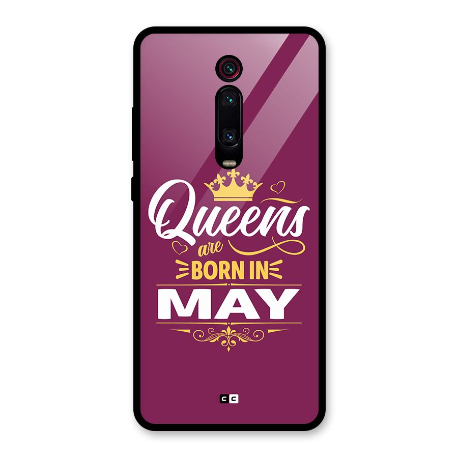 May Born Queens Glass Back Case for Redmi K20 Pro