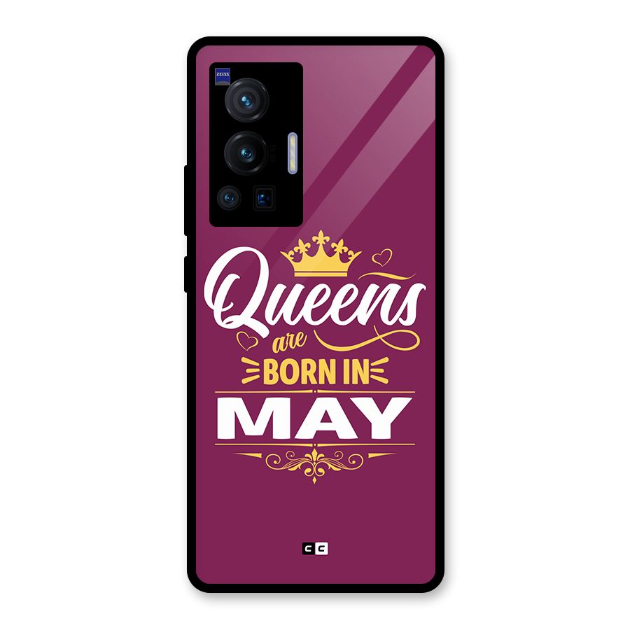 May Born Queens Glass Back Case for Vivo X70 Pro