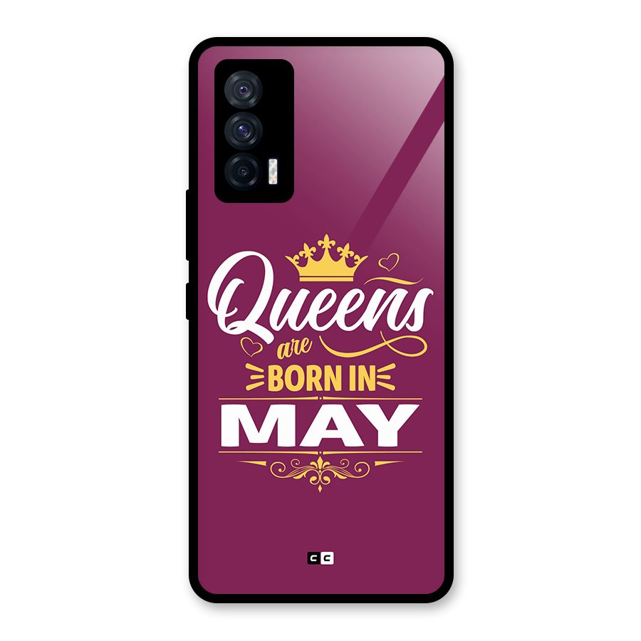 May Born Queens Glass Back Case for Vivo iQOO 7 5G