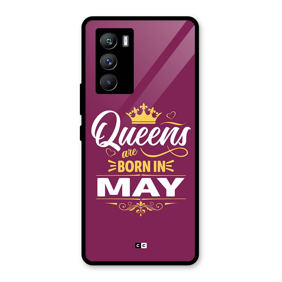 May Born Queens Glass Back Case for Vivo iQOO 9 SE