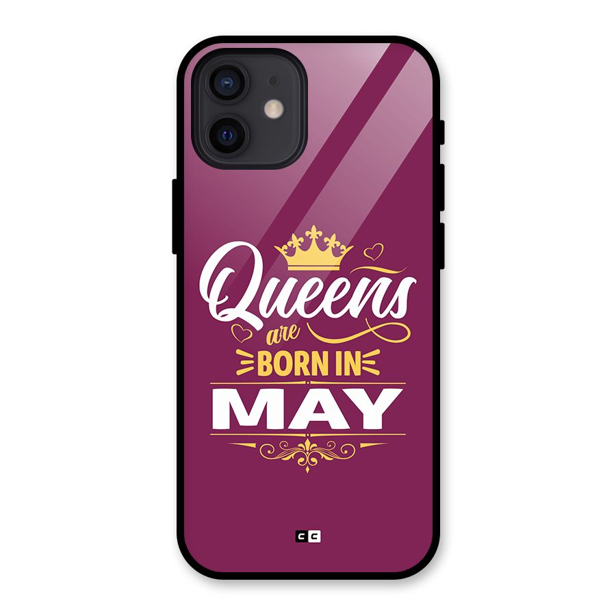 May Born Queens Glass Back Case for iPhone 12