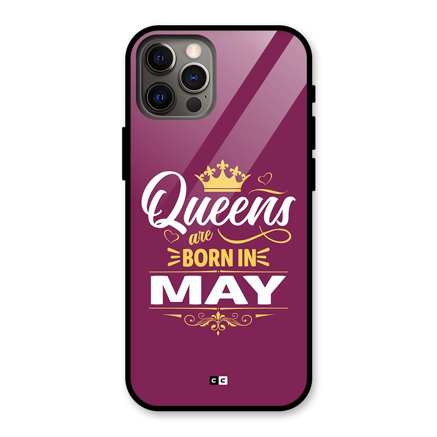 May Born Queens Glass Back Case for iPhone 12 Pro