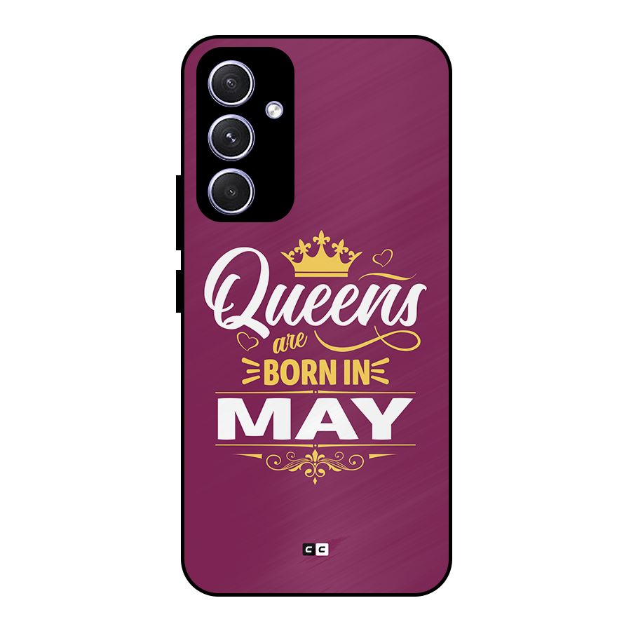 May Born Queens Metal Back Case for Galaxy A54