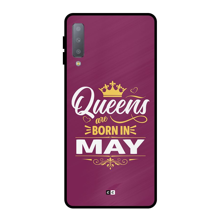 May Born Queens Metal Back Case for Galaxy A7 (2018)