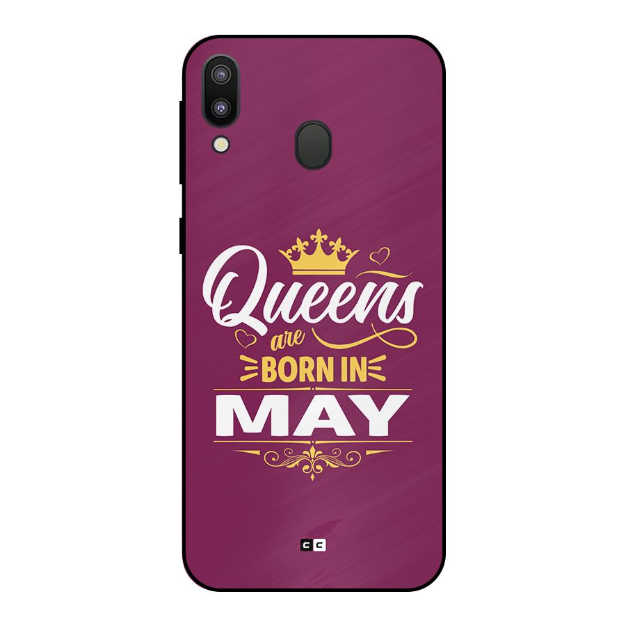May Born Queens Metal Back Case for Galaxy M20