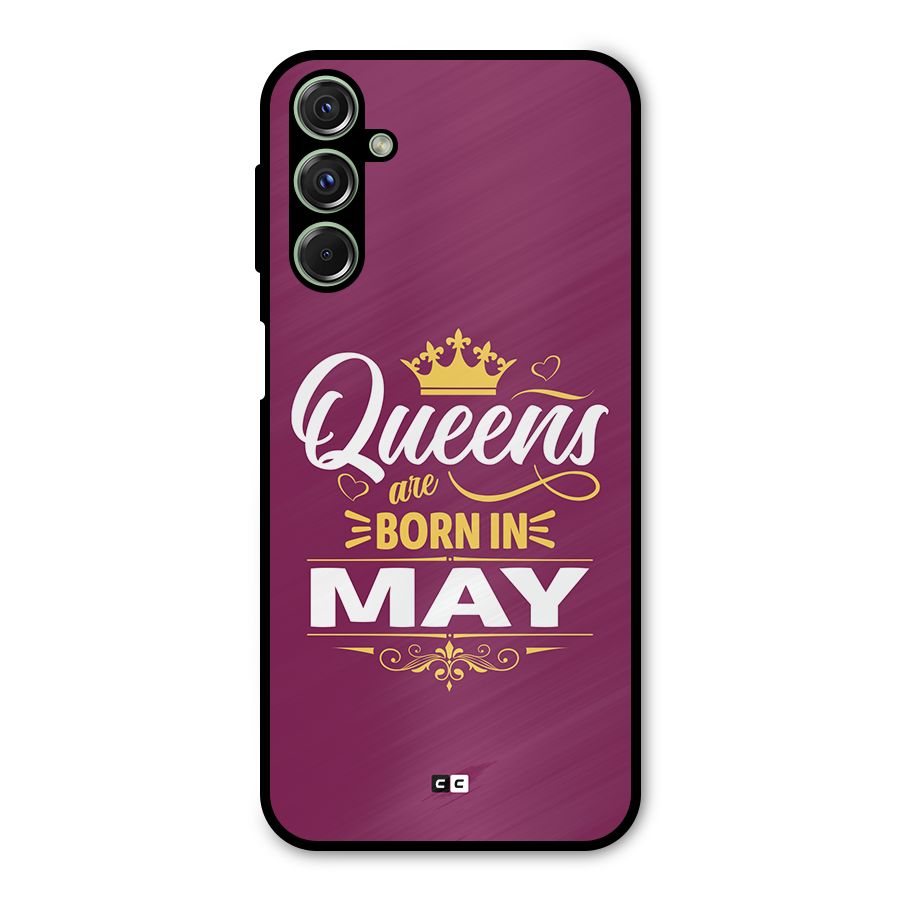 May Born Queens Metal Back Case for Galaxy M34