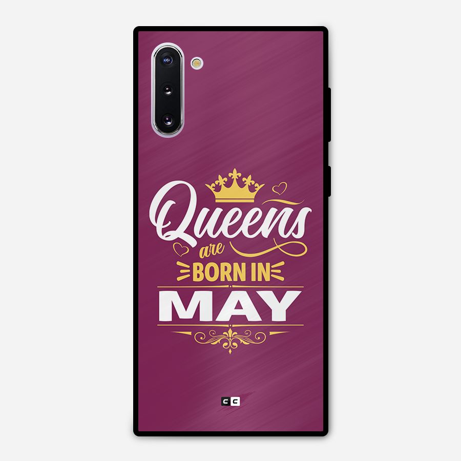 May Born Queens Metal Back Case for Galaxy Note 10