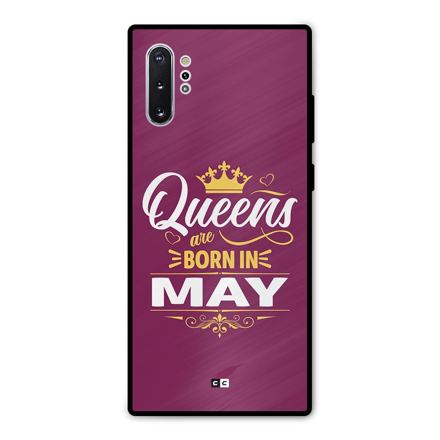 May Born Queens Metal Back Case for Galaxy Note 10 Plus