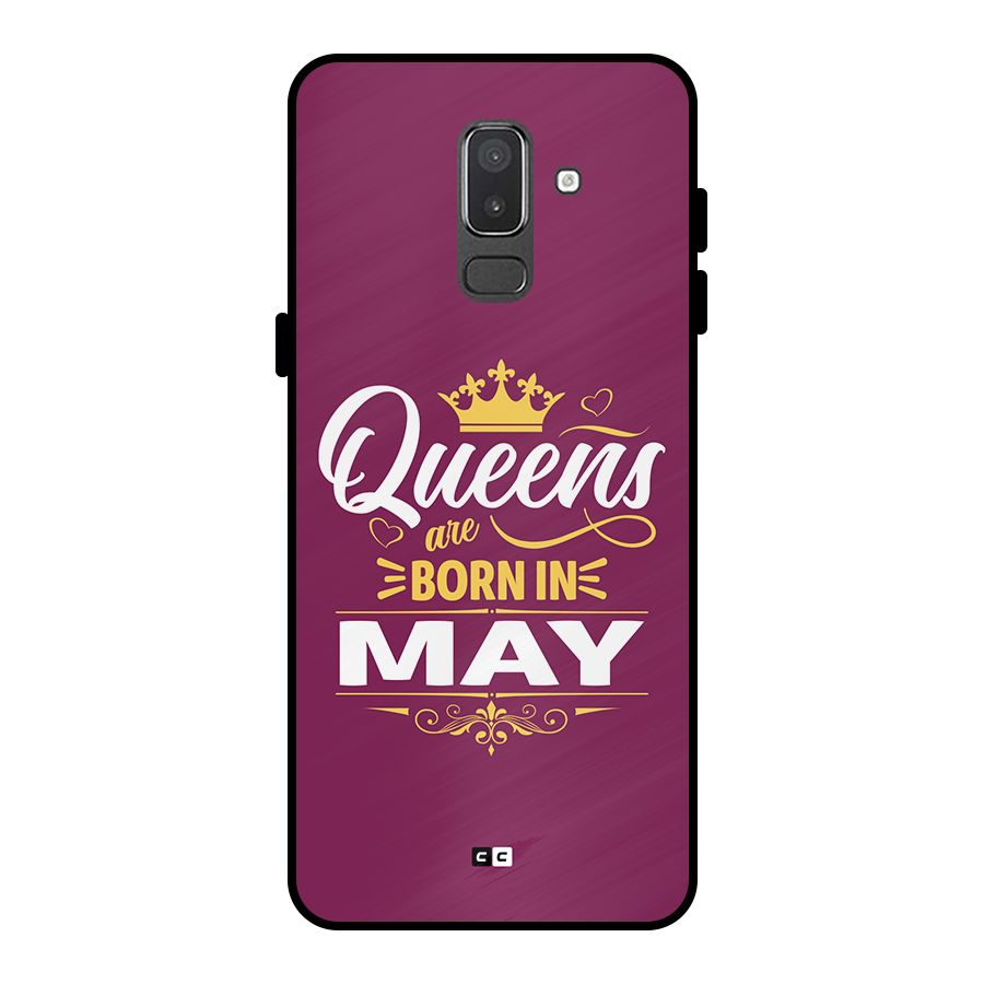 May Born Queens Metal Back Case for Galaxy On8 (2018)