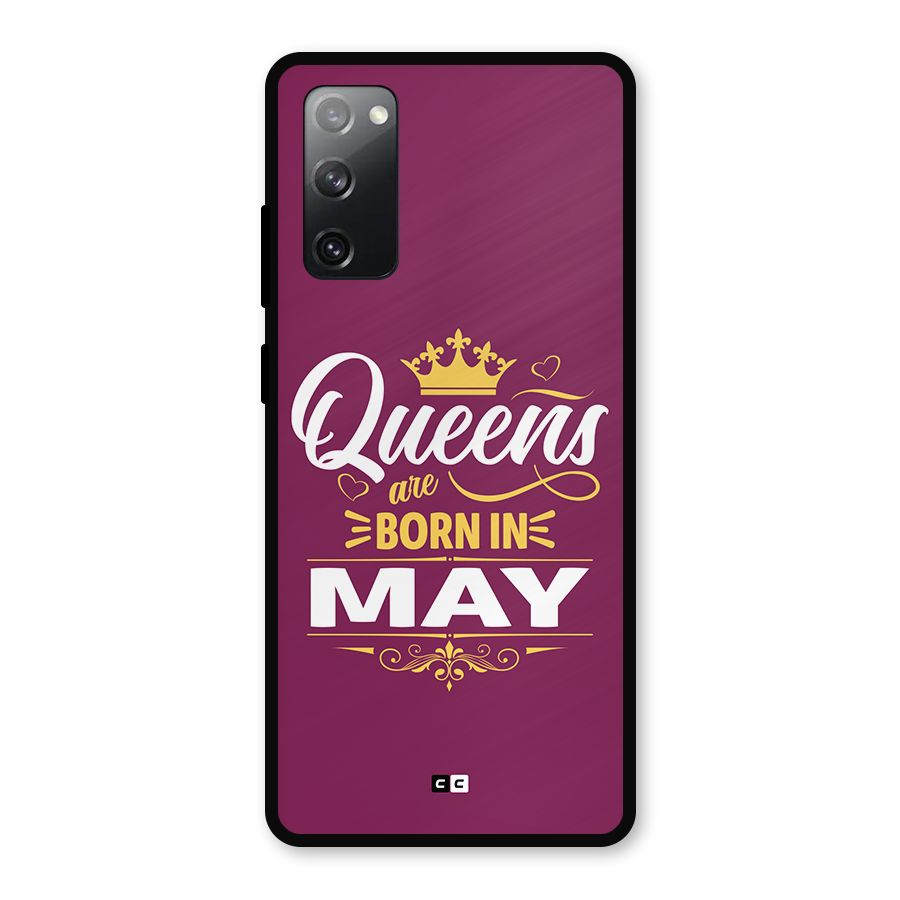 May Born Queens Metal Back Case for Galaxy S20 FE
