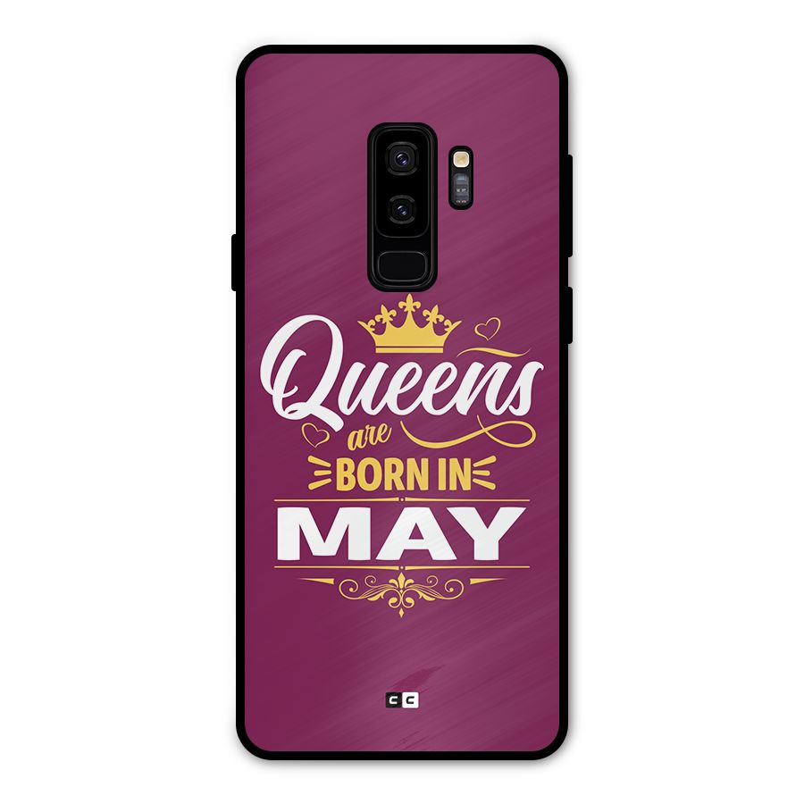 May Born Queens Metal Back Case for Galaxy S9 Plus