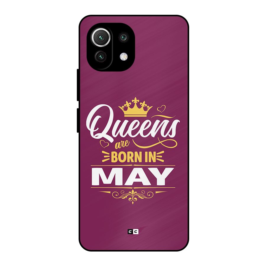 May Born Queens Metal Back Case for Mi 11 Lite