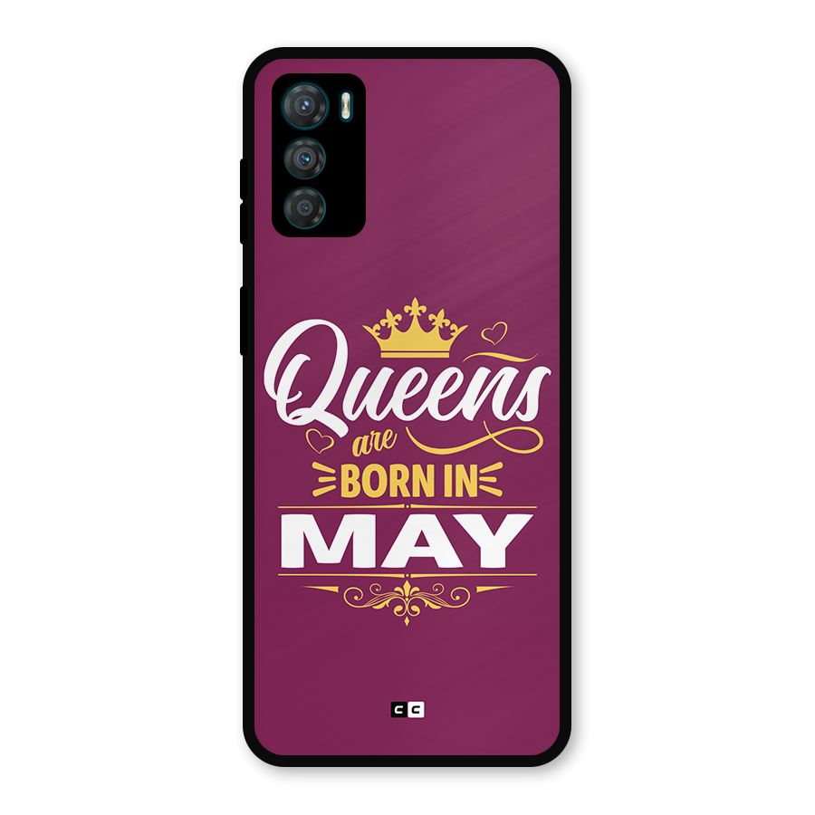 May Born Queens Metal Back Case for Moto G42