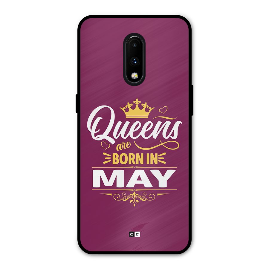 May Born Queens Metal Back Case for OnePlus 7