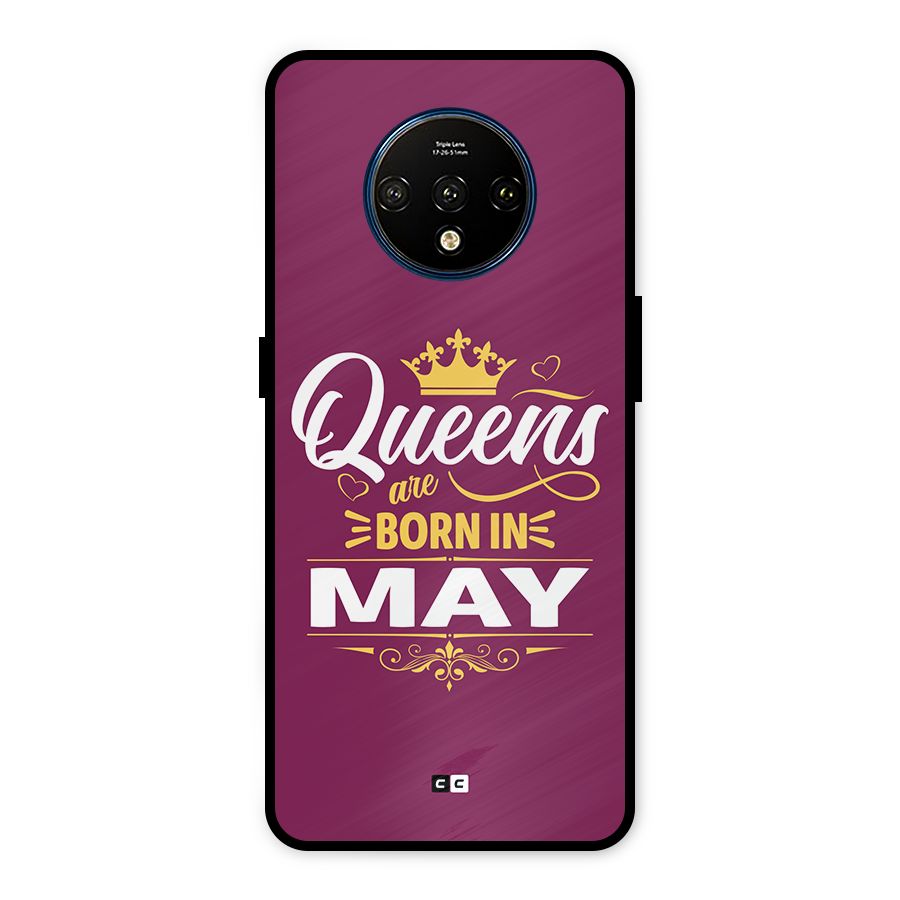 May Born Queens Metal Back Case for OnePlus 7T