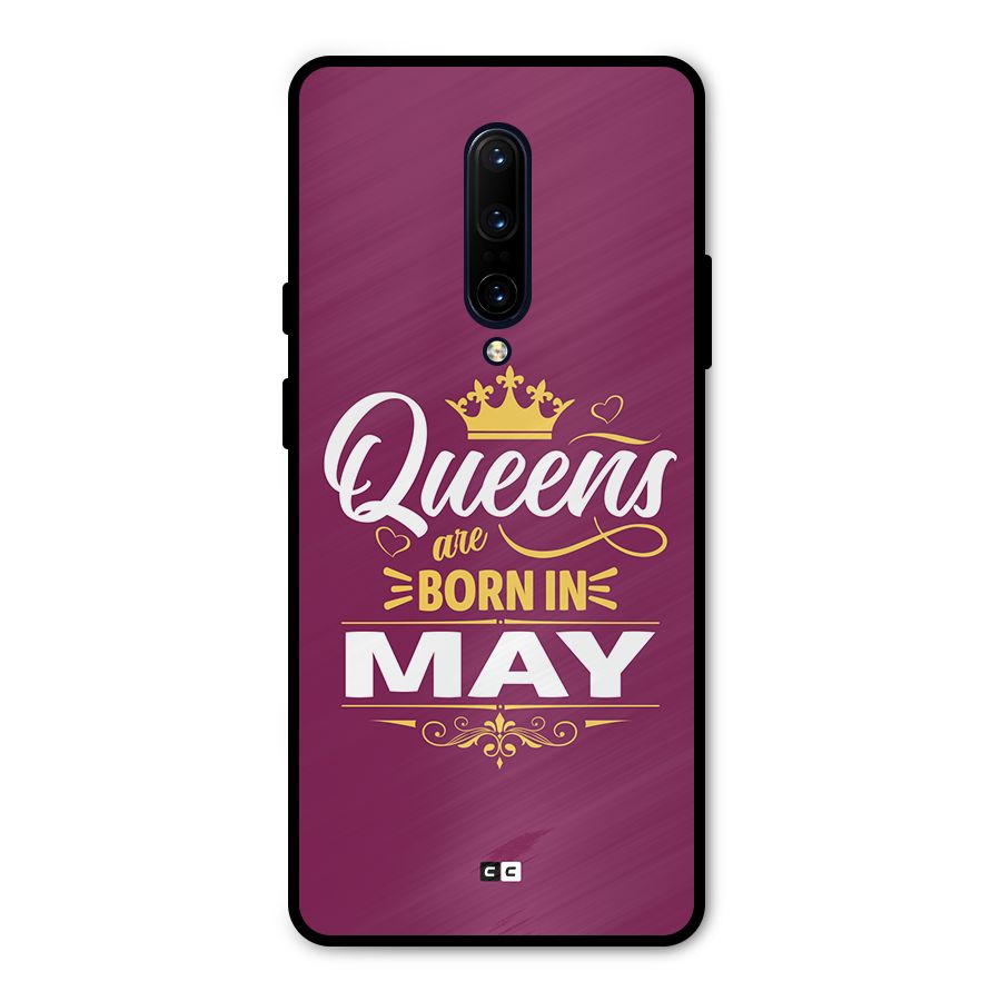 May Born Queens Metal Back Case for OnePlus 7 Pro