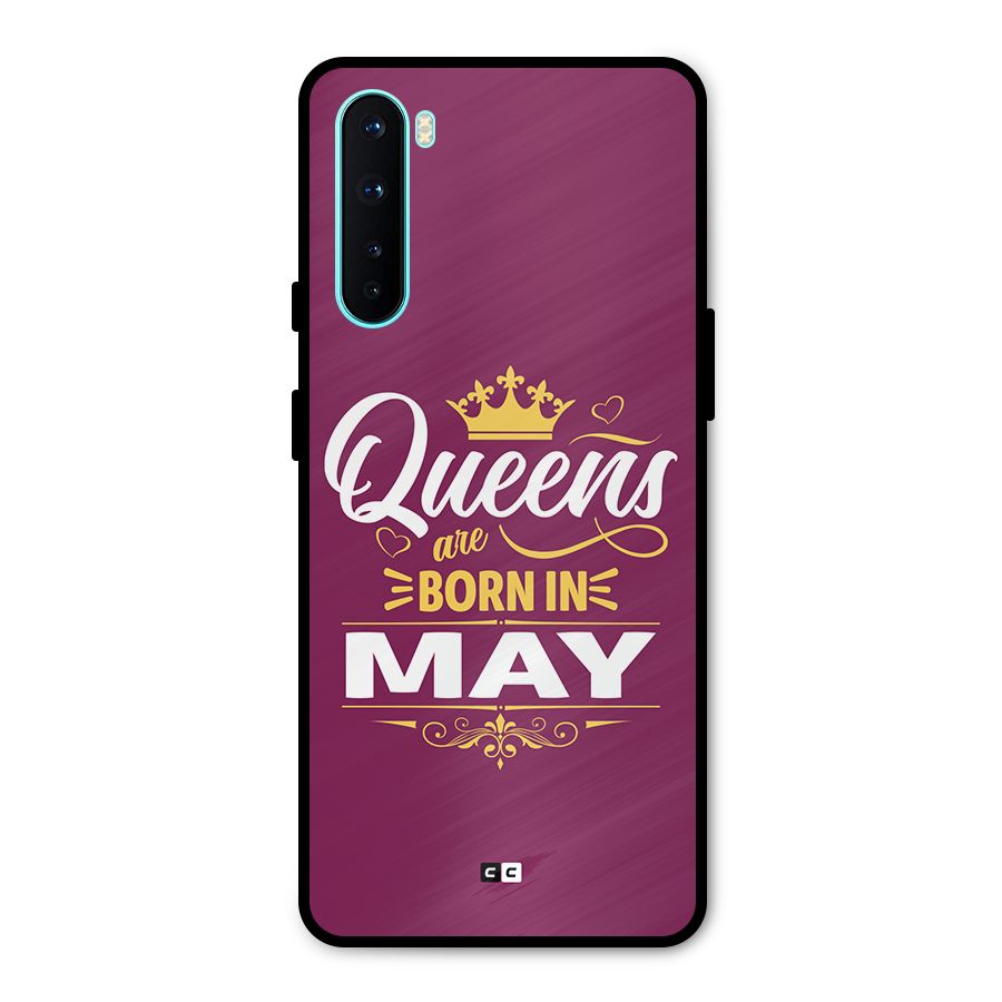 May Born Queens Metal Back Case for OnePlus Nord
