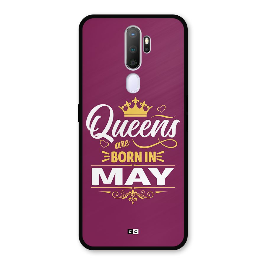 May Born Queens Metal Back Case for Oppo A9 (2020)