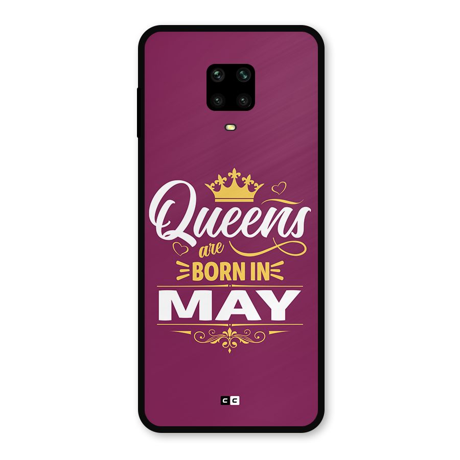 May Born Queens Metal Back Case for Poco M2 Pro