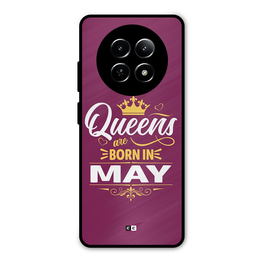 May Born Queens Metal Back Case for Realme 12 5G