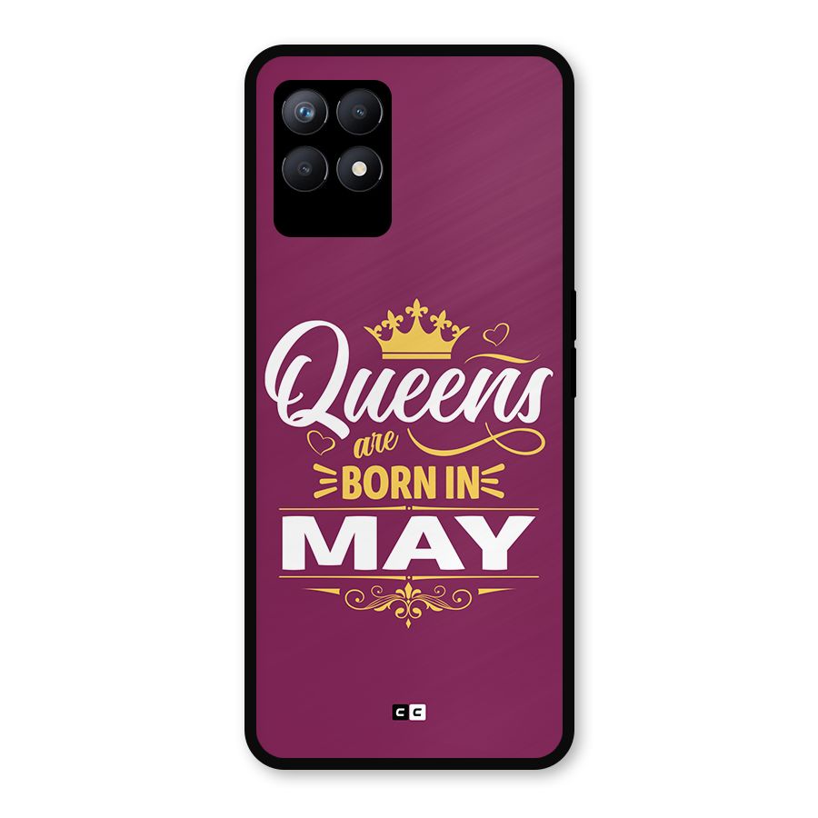 May Born Queens Metal Back Case for Realme Narzo 50