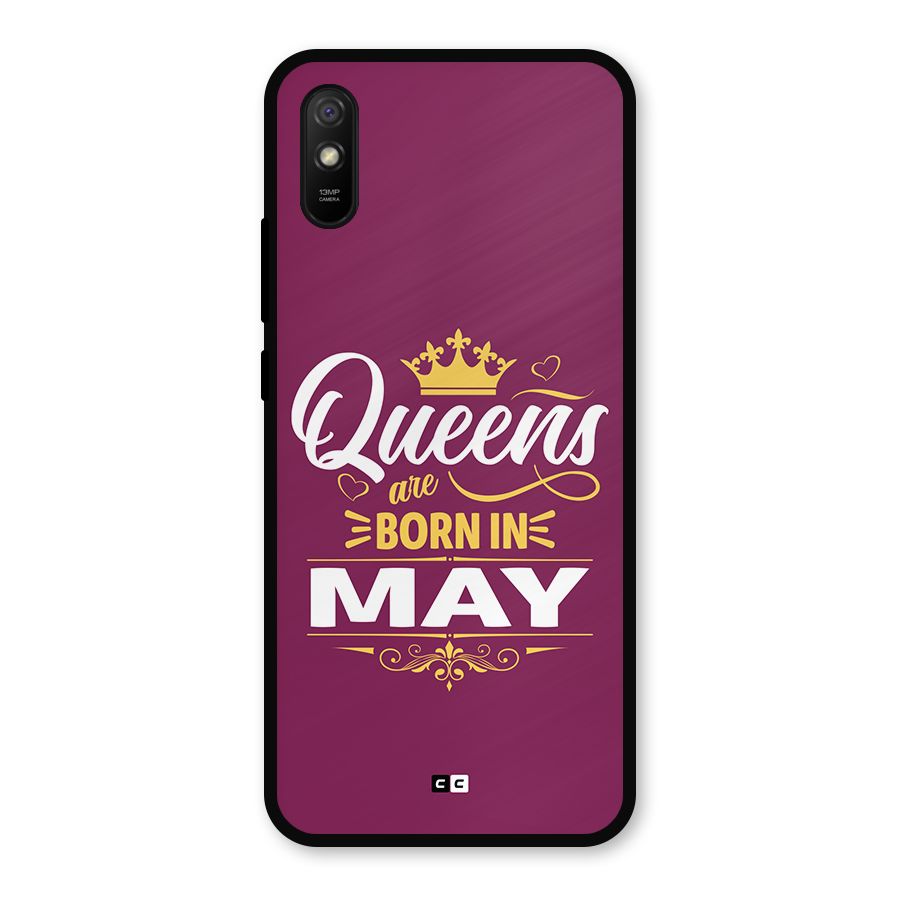 May Born Queens Metal Back Case for Redmi 9i