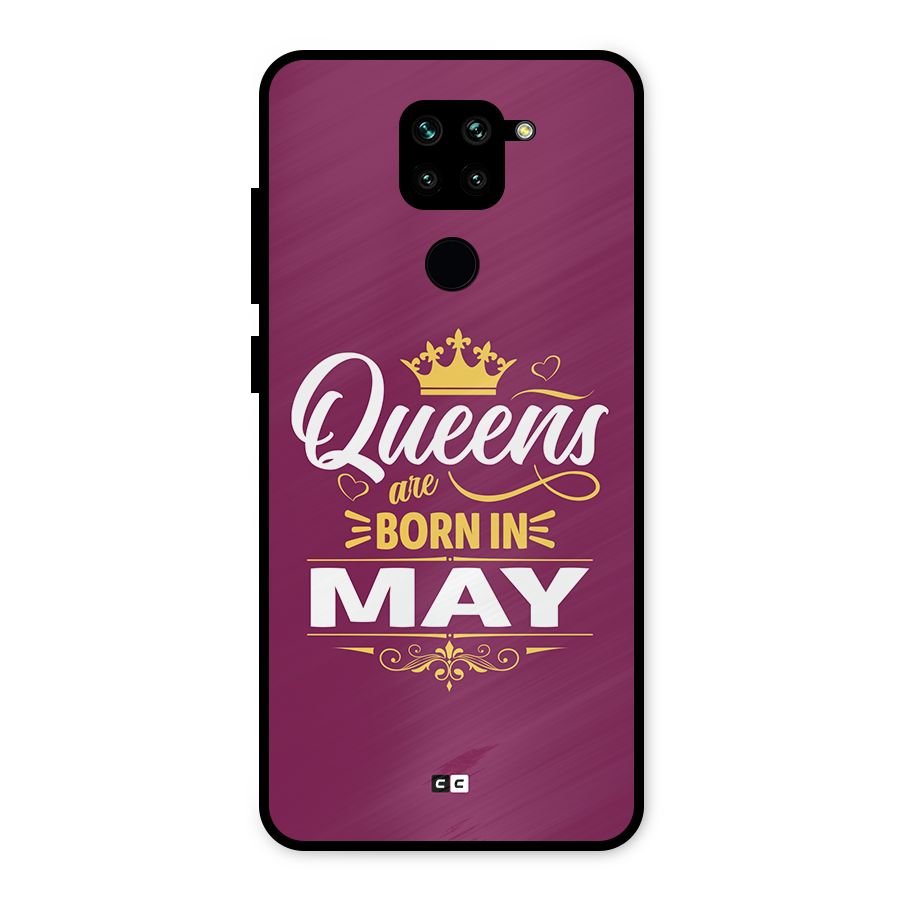 May Born Queens Metal Back Case for Redmi Note 9