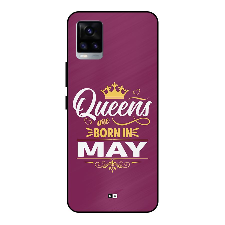 May Born Queens Metal Back Case for Vivo V20 2021