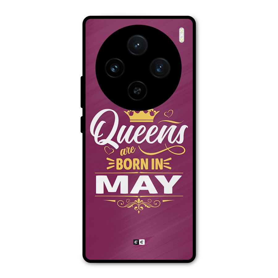 May Born Queens Metal Back Case for Vivo X100